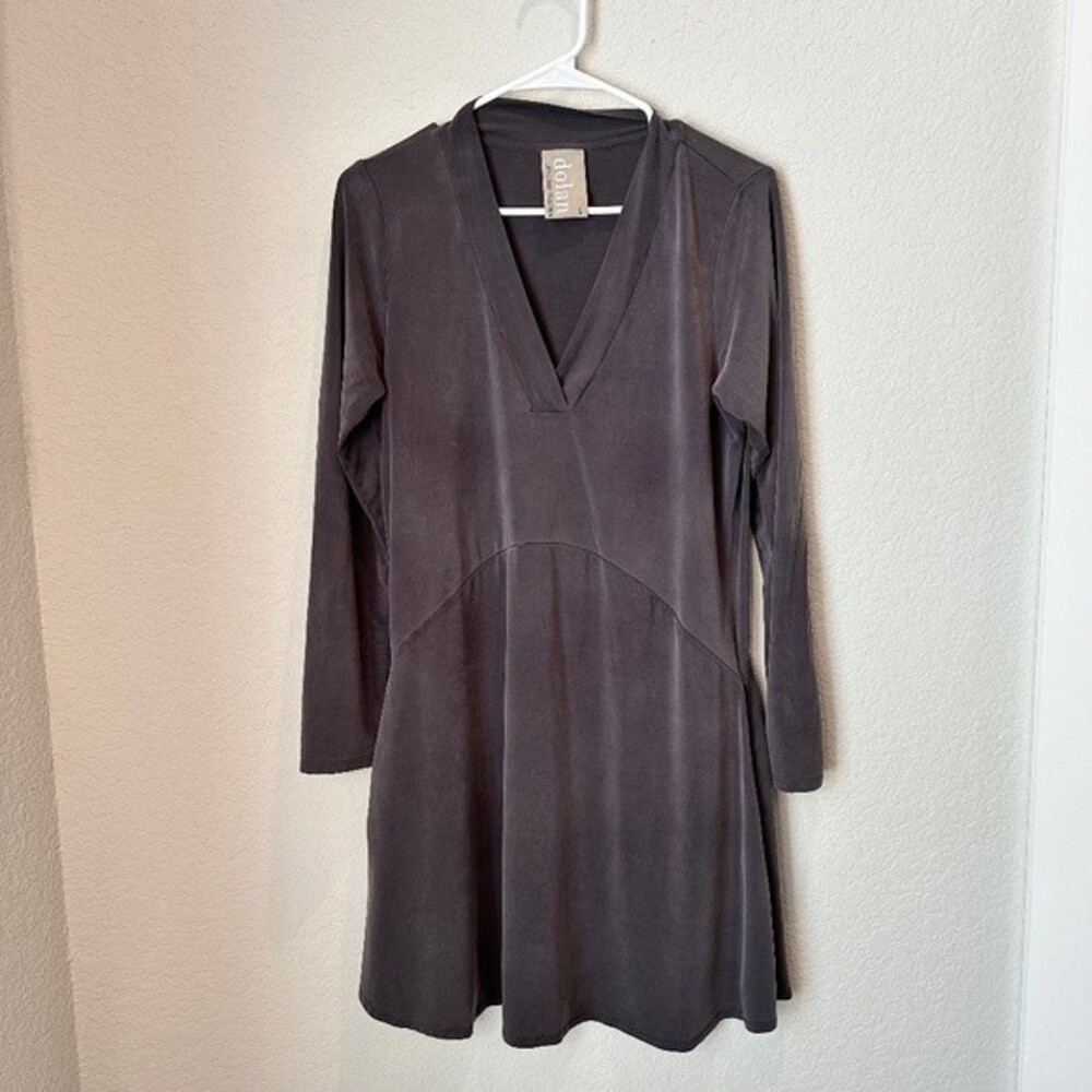 Anthropologie Dolan Grey Loose Fitting Boho Toute Mini Dress - Size Small - EUC